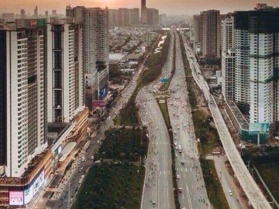 trục đường tại dự án masteri parkland