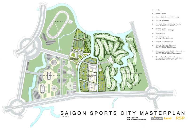 Mặt bằng khu phức hợp Saigon Sports City Quận 2
