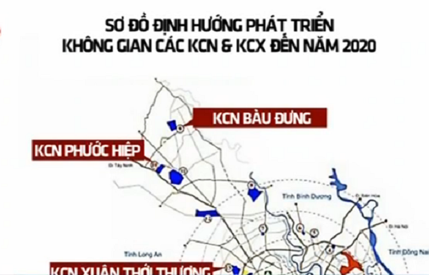KCN Bàu Đưng, KCN Phước Hiệp tại Củ Chi và Xuân Thới Thượng tại Hóc Môn.