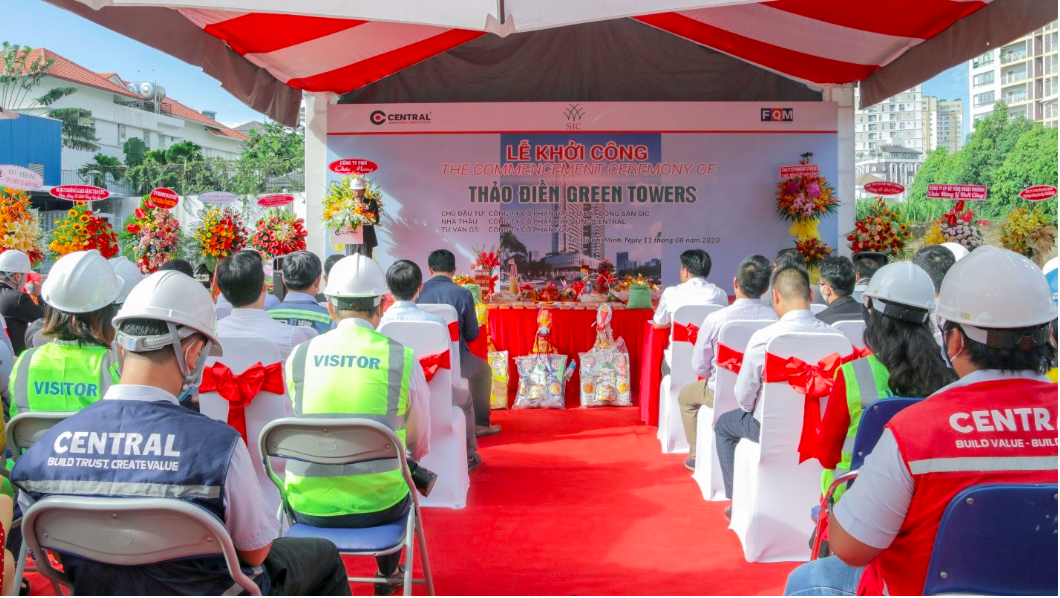 xây dựng Thảo Điền Green Towers 