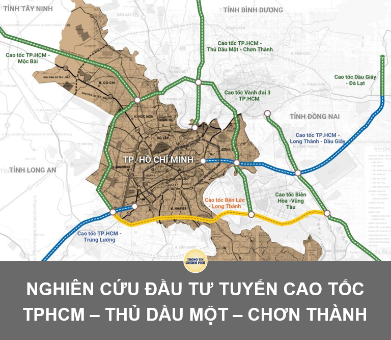 Tuyến đường cao tốc TPHCM - Thủ Dầu Một (tỉnh Bình Dương) - Chơn Thành (tỉnh Bình Phước)