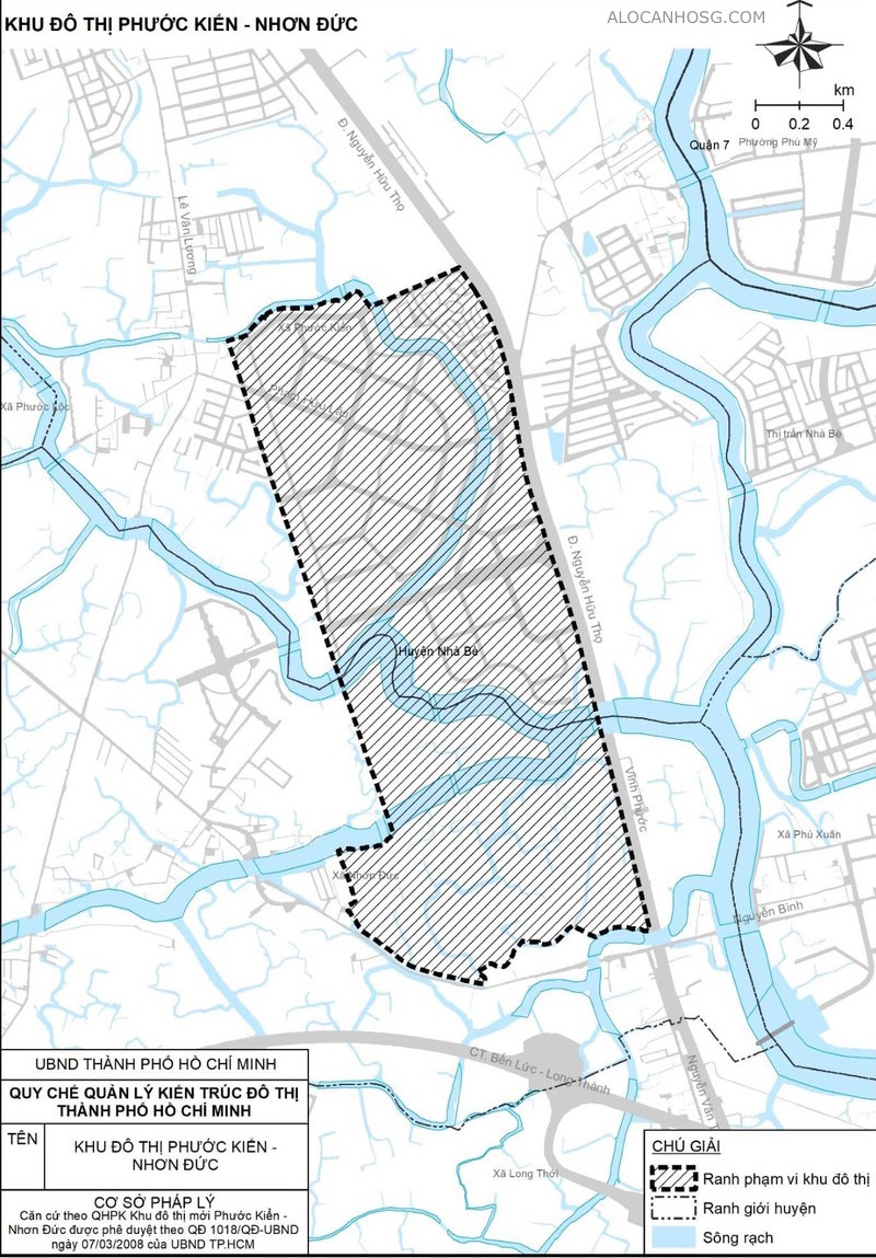 Bản vẽ quy hoạch Khu đô thị Phước Kiển - Nhơn Đức (GS Hàn Quốc)