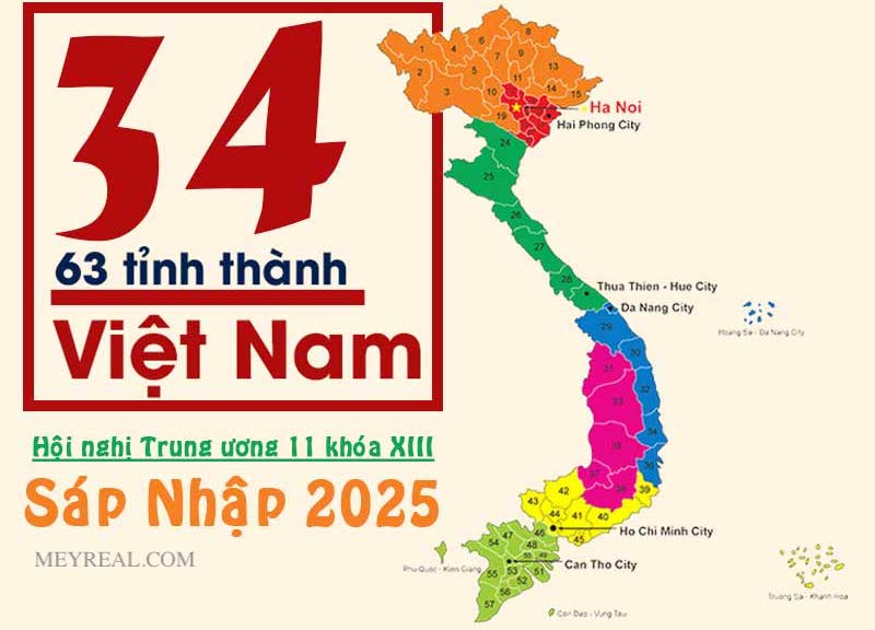 danh sách các tỉnh thành của Việt Nam. thông tin chi tiết