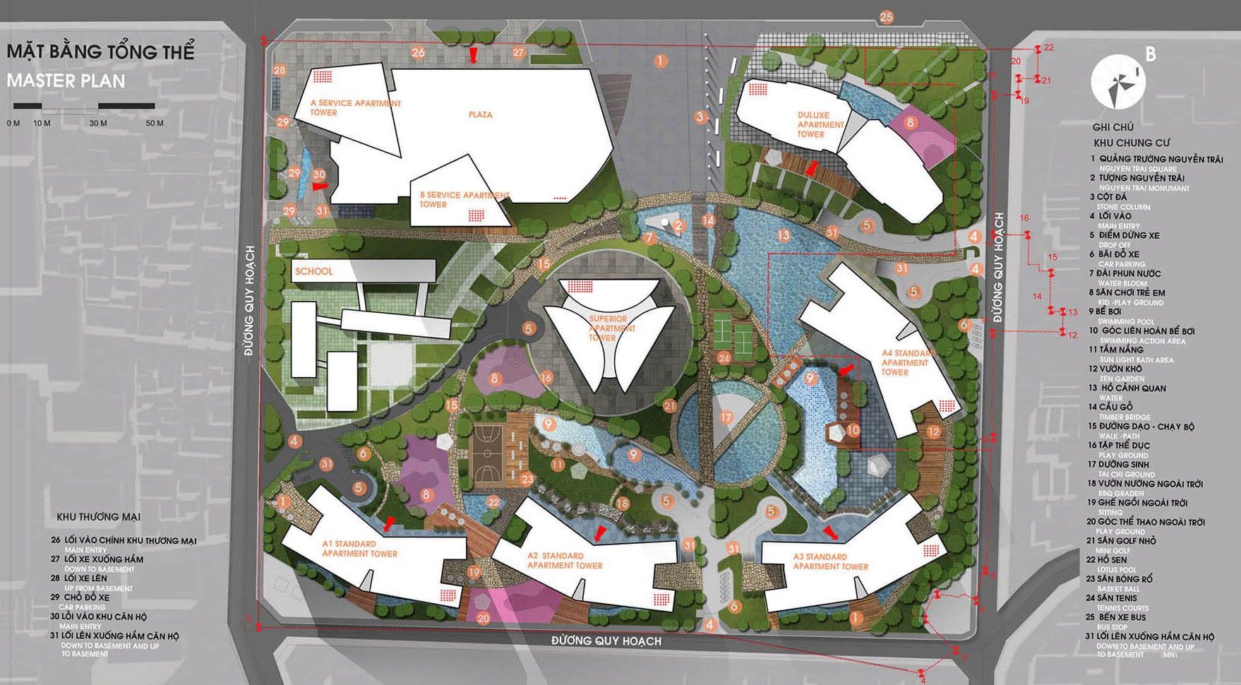 Mặt bằng tổng thể dự án Vinhomes Cao Xà Lá